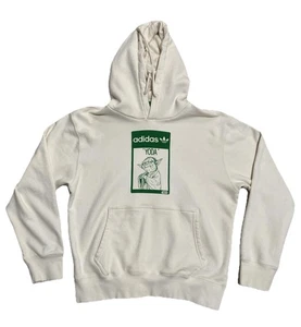 Adidas Felpa con Cappuccio Uomo M Star Wars Yoda Non È Facile Verde Crema Pullover Lucas Film - Foto 1 di 15
