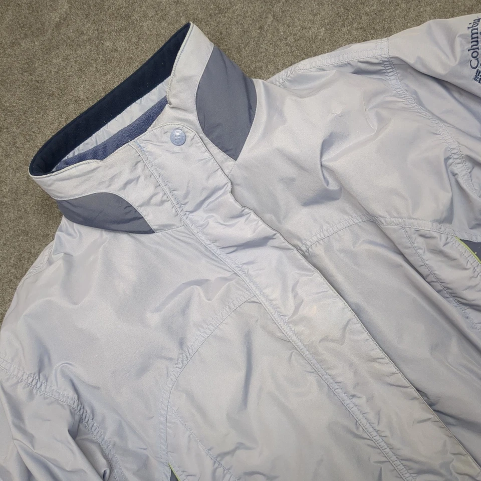 Chaqueta Columbia Sportswear Company para mujer XL azul forrada de lana con cremallera Foto 1 de 4