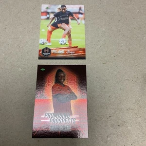 2021 Parkside NWSL Vol 1/2 Houston Dash Michelle Alozie Common & Prospect Card - Picture 1 of 8