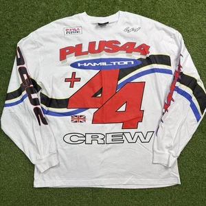 Limited Silverstone Lewis Hamilton White AOP Formel 1 Plus + 44 Longsleeve - Bild 1 von 14