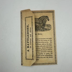 The Royal Battledore, Or, First Lessons for Children Boston Public Library #119 - Picture 1 of 11
