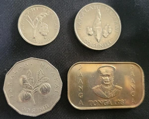 Münzgruppe Tonga 1981 (mit seltenem 1 Paanga Barren)!  - Welternährungstag - Bild 1 von 5