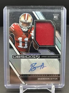 2020 Panini Obsidian Brandon Aiyuk RPA RC Rookie Patch Auto /150 49ers - Bild 1 von 2