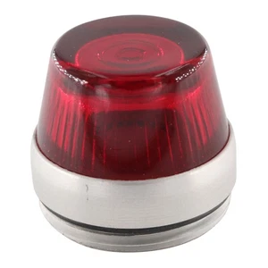 LENTE DISPOSITIVO VIDRIO EATON 10250TC13N, PRUEBA DE PRENSA, BISEL CROMADO, LENTE ROJA, 30 MM - Imagen 1 de 4