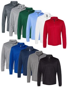 Adidas Lightweight Quarter-Zip Pullover Golf Warmup UPF 50+ A401 - Picture 1 of 28