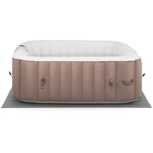 Whirlpool aufblasbar Sprudelbad 900 l 6 Personen 130 Düsen beige/weiß - Bild 1 von 8