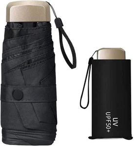 Mini Ombrello Portatile,Ombrello Pieghevole Piccolo Ombrello Compatto Antivento, - Foto 1 di 12