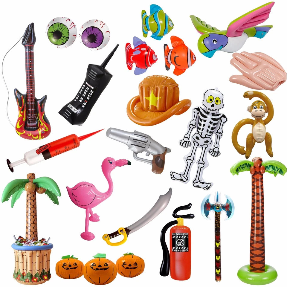 AUFBLASBARE DEKO - Dekoration Tiere Kindergeburtstag Halloween Kinder Party Pool - Bild 1 von 1