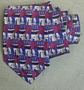 Vintage Jerry Garcia Abstract Psychedelic Art Silk Necktie Tie 58" L 3-3/4" W - Picture 1 of 5