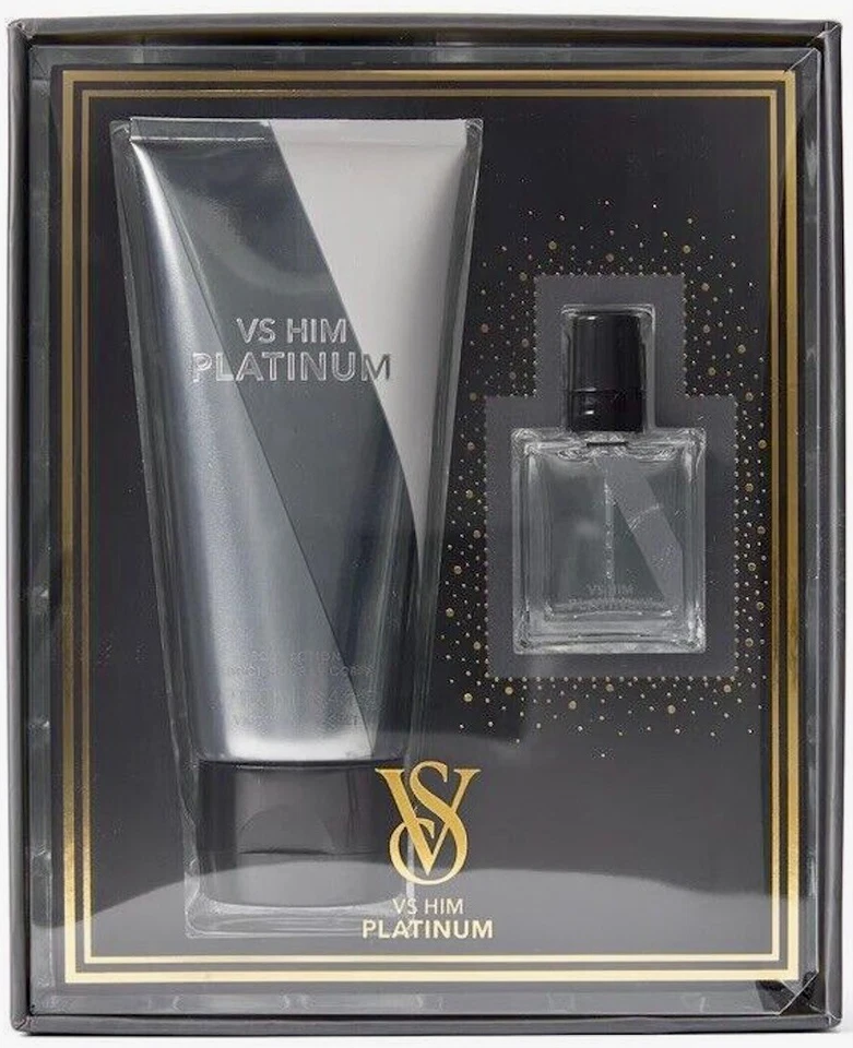 Victoria's Secret Muy Sexy Platino Para Él Colonia Loción Corporal Set de Regalo 2 Piezas Foto 1 de 1