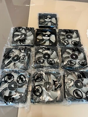 LOT  11 PACK CORSAIR BLACK FAN CASE  ML120mm , ORIGINAL - Image 1 of 4