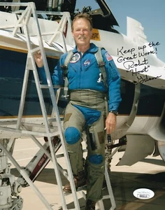 Robert Hoot Gibson NASA Astronaut REAL hand SIGNED Photo #3 JSA COA Autographed - Picture 1 of 2