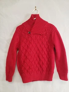 Cat & Jack Size 5T Red Knit Sweater Boy’s Winter Long Sleeves - Picture 1 of 9