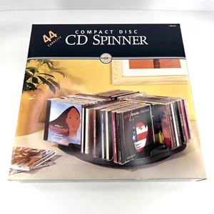 Alpha 44 Kapazität CD Spinner Gestell drehbare Medien Aufbewahrung Organizer-offene Box - Bild 1 von 11
