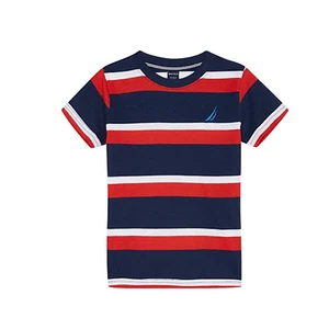Nautica Ridley Junior T-shirt - Navy/Red- UK 8-9 - RRP £30 - Picture 1 of 2