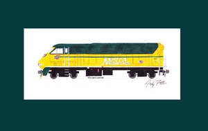 Metra Chicago & North Western #90 11""x17"" estampado enmarañado firmado por Andy Fletcher - Imagen 1 de 1