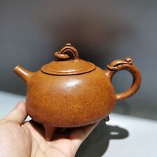 Chinese Yixing Zisha Clay Handmade Exquisite Teapot 环龙三脚壶 15270