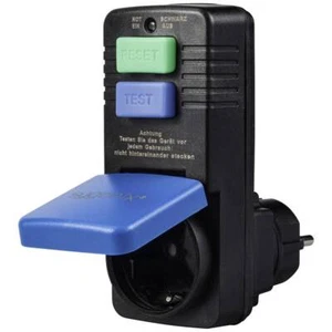 Sygonix SY-5732396 Personenschutz-Zwischenstecker 230 V/AC Schwarz IP54 - Bild 1 von 4