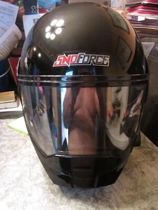 1998 Vintage Yamaha DOT 218 M85 SnoForce Lazer Helmet BLACK XLG 7 3/4 - 7 7/8 - Picture 1 of 9