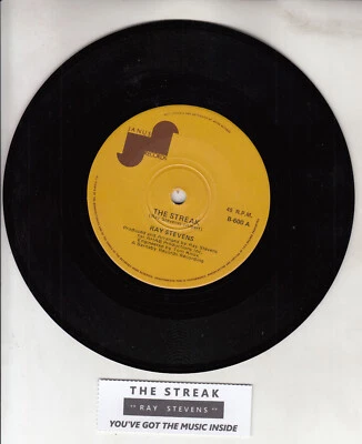 RAY STEVENS  The Streak & You've got the music inside 7" 45 rpm vinyl record NEW - Image 1 of 2