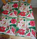 Holiday Cheer Wonder-Full X-mas Fabric Floral Cardinal Collage Red Green Pieces