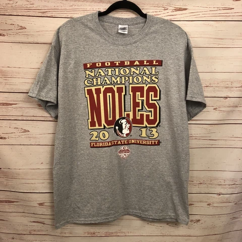 Gildon Florida State University T-Shirt  2013 Football National Champions L Tee Cover