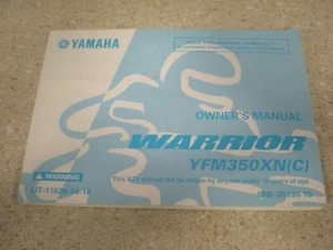 OEM Yamaha Bedienungsanleitung für YFM350XN LIT-11626-14-10 - Bild 1 von 2