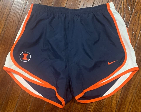 Illinois Fighting Illini Shorts Womens Small Blue Orange Nike Dri-Fit Run Runnin Cover