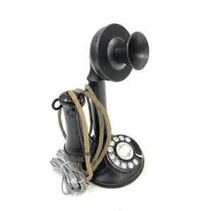 Dial-type vertical automatic table-top telephone antique (made by US ITT)  - Picture 1 of 6