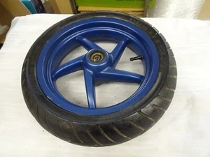 E3. Aprilia SR 50 Front Wheel Rim Blue 3.5X13 Inch - Picture 1 of 8