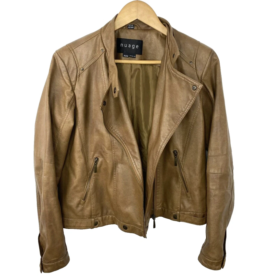 Chaqueta de motociclista Nuage Moto para mujer talla mediana imitación cuero vegana Foto 1 de 4