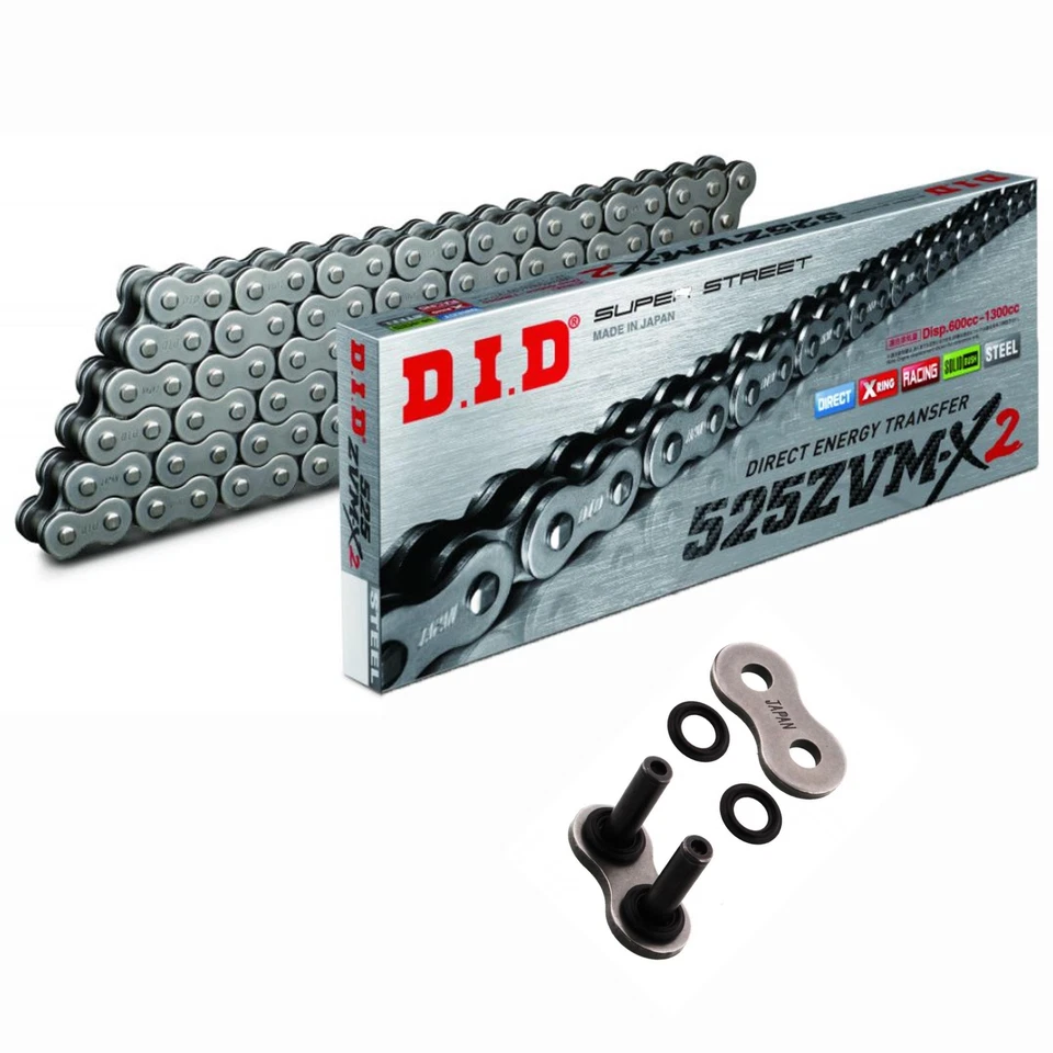 DID ZVMX2 Cadena de la Motocicleta Reforzado 525 Paso 118 Eslabones Abierto+ - Imagen 1 de 4