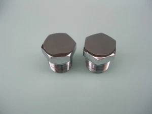 Lowrider Hydraulics 3/8" plug for delta dump or tank, 2pcs, chrome - Picture 1 of 1