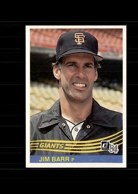 1984 Donruss - Jim Barr #79 - Image 1 of 2