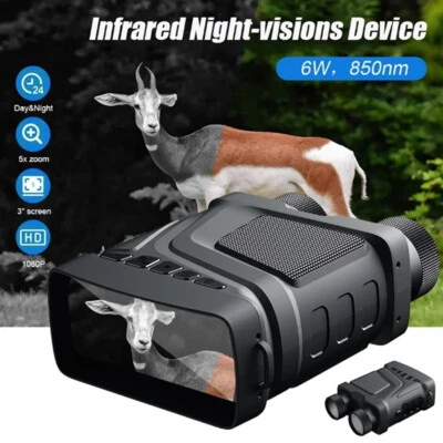 Portable Binoculars Night Vision HD Zoom Telescope Optics Outdoor Hunting Hiking - Image 1 of 4