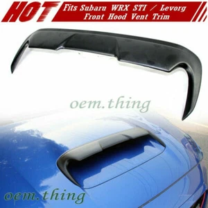 Unpaint Fit FOR SUBARU WRX STI 4th Levorg V Style Front Hood Scoop Vent Cover 18 - Picture 1 of 2