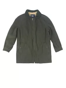 Vintage 80s 90s Burberrys 39" 1/2 - 50cms M Sherpa Wool Coat Jacket Jacke Wolle - Bild 1 von 18