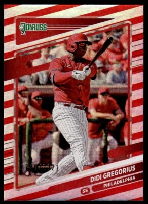 2021 Donruss Red Didi Gregorius /2021 Philadelphia Phillies #100 - Image 1 of 2