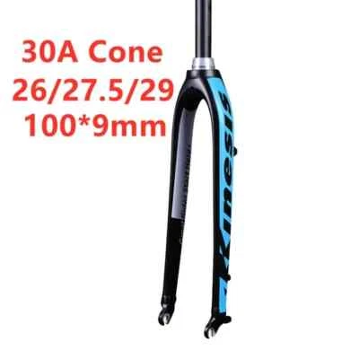 Garfo rígido de bicicleta Mtb 26/27.5/29er bicicleta de estrada garfo de freio a disco eixo transversal 100*15mm - Imagem 1 de 4