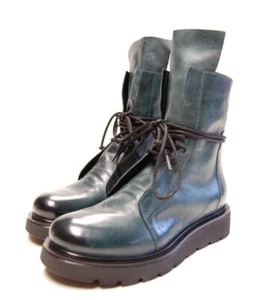 History Zapatos de Cuero Hechos a Mano RICH 04 Botas Anfibios T. 37 - Imagen 1 de 6
