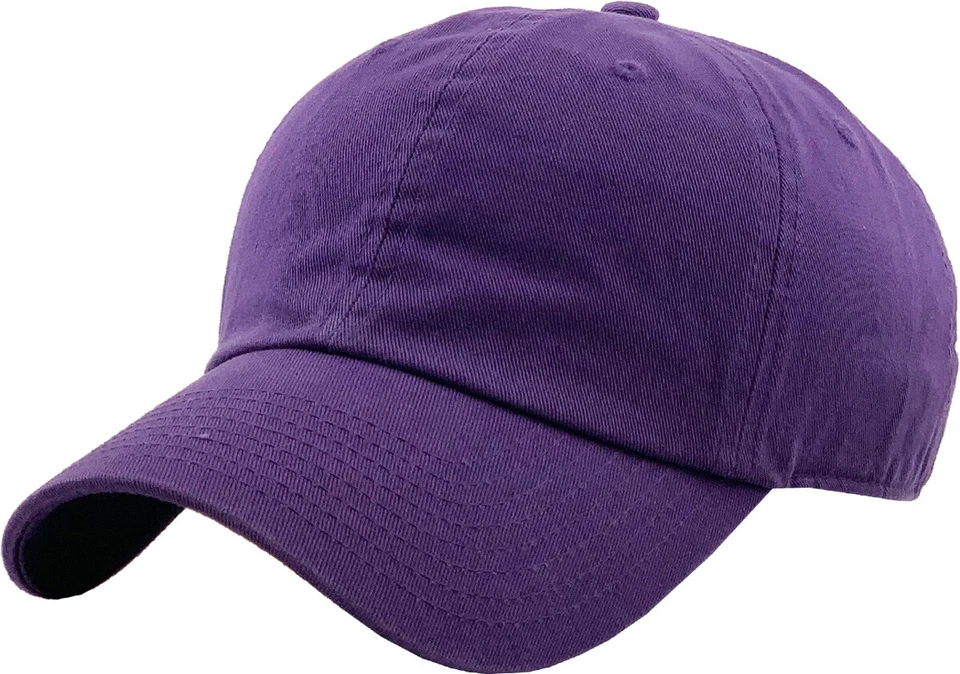 Boné de beisebol estilo polo algodão chapéu pai liso lavado liso NOVO - Imagem 1 de 1