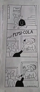 Pepsi-cola Soda O. Soglow 1942 museo de arte anuncio vintage  - Imagen 1 de 1