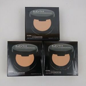 NYX Hydra Touch Powder Foundation Makeup Ivory HTPF 02 Lot Of 3 Compacts New