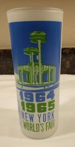 1964/65 New York Weltausstellung New York State Ausstellung hoher Satin Frostbecher - Bild 1 von 15