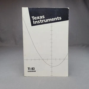 Texas Instruments TI-83 Guidebook Vintage 1996 User Manual Instructions Guide PB - Picture 1 of 18