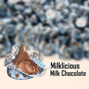 HERSHEY'S Kisses Milklicious, Creamy Filled Milk Chocolate Bulk Candy (5 Pounds) - Picture 1 of 11