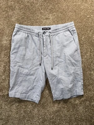 Pantalones Cortos Para Hombre MICHAEL KORS Mezcla de Lino Talla 34 - Cordón Elástico Foto 1 de 4