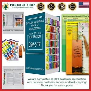 Durable DSM-5 Index Tabs Set - 72 Diagnosis Guide with Alignment Guide - Picture 1 of 11