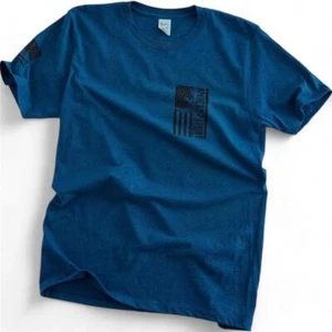Men's Howitzer Proud Arms Moncaco Blue Flag Y2K Patriotic USA Tee T-Shirt M-XXL - Picture 1 of 2