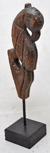 Figura antigua de madera tallada a pájaros original tallada a mano - Imagen 1 de 8